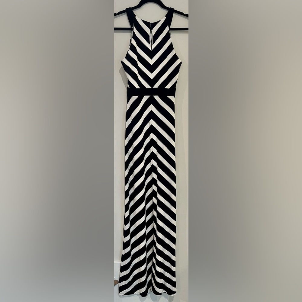 White House Black Market Striped Maxi Dress XXS Stretchy